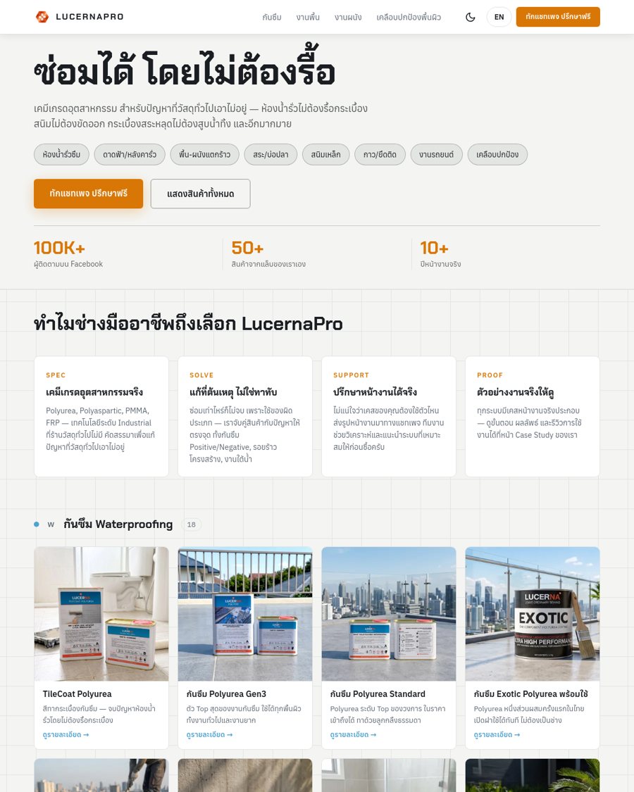 LucernaPro——建筑化工，50 多款产品